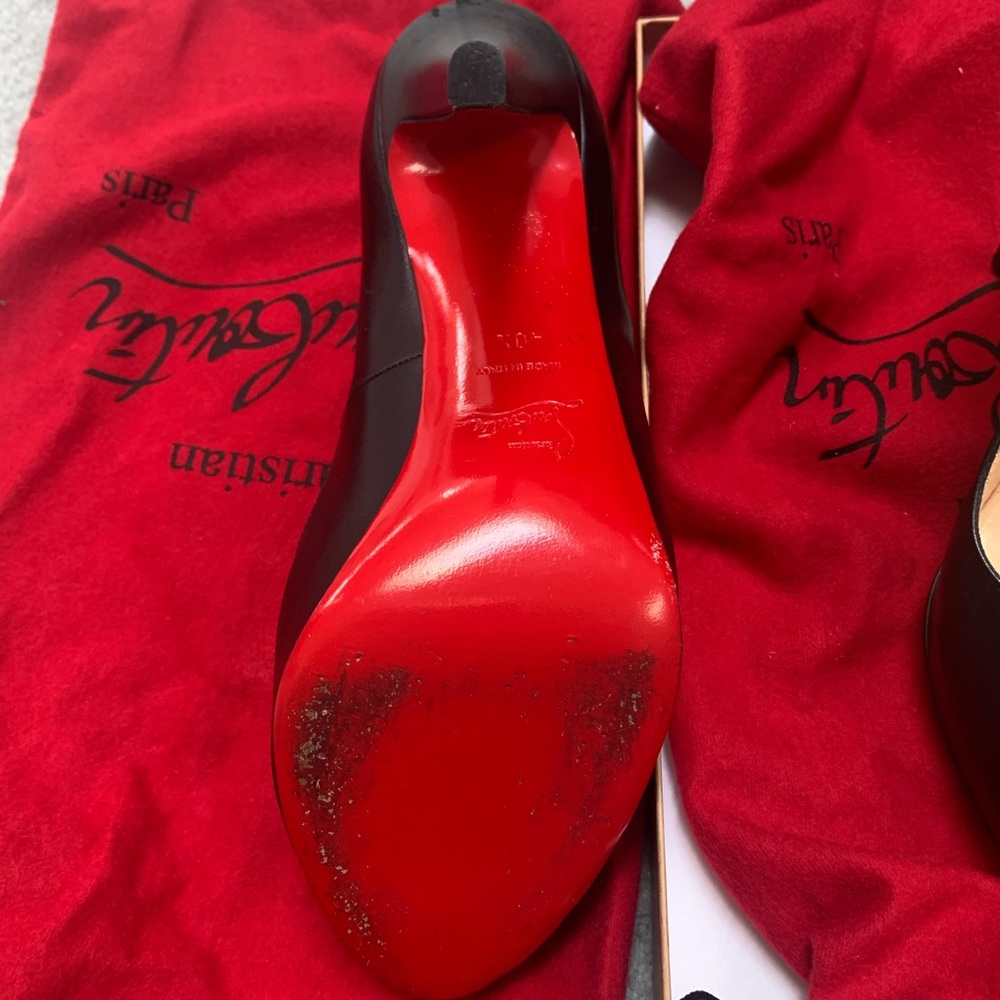 Christian Louboutin Very Prive 120  in black/red - Picture 4 of 15